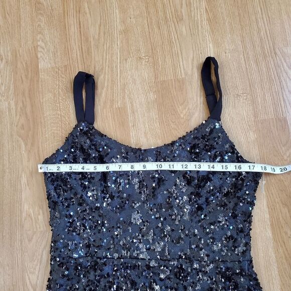 Dress the Population Lindsay Sequin Cheetah Sheath Dress size Large - NEW - Picture 11 of 13